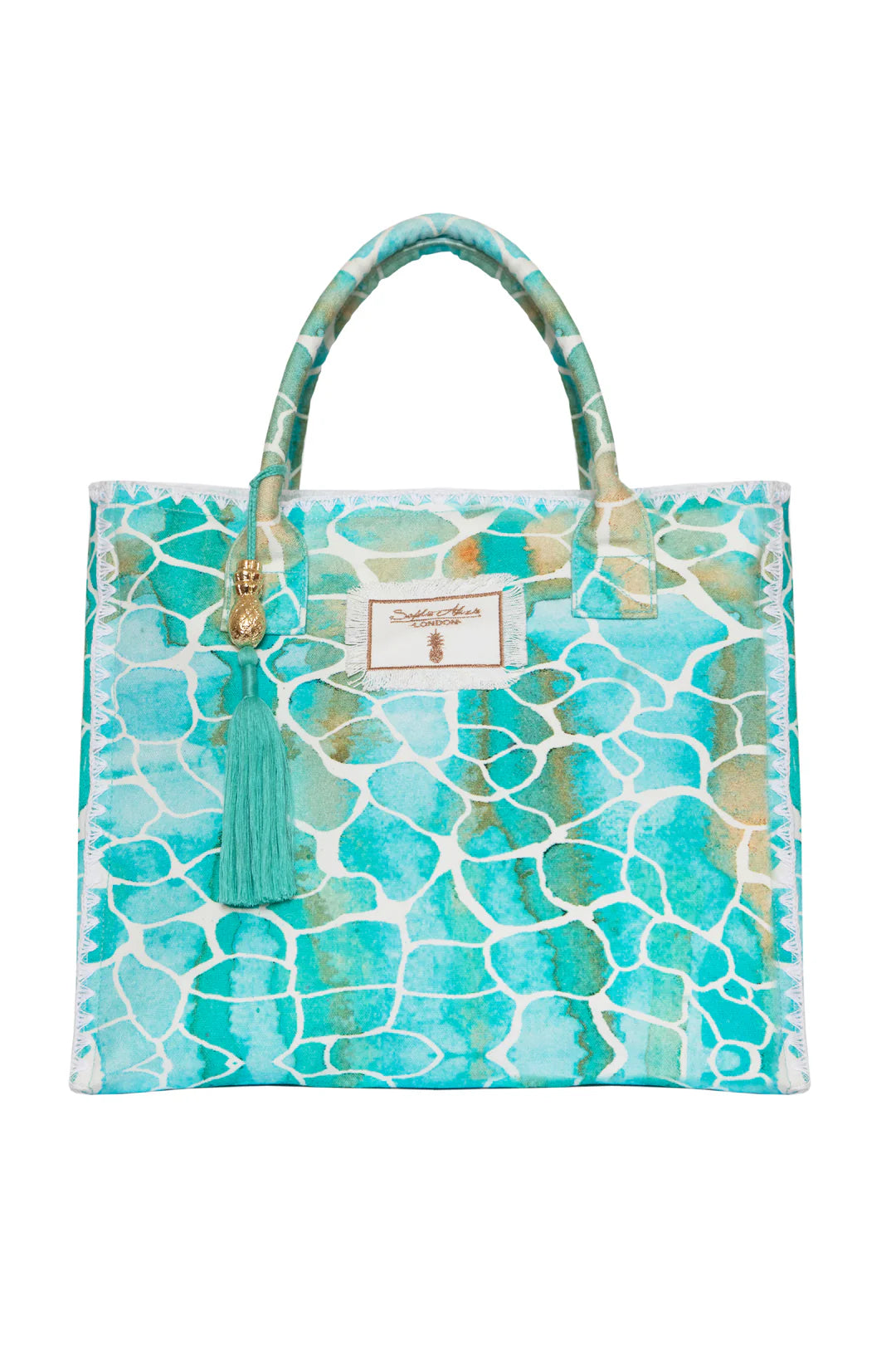 AQUA PEBBLES BARBADOS BEACH BAG - 25 Bell Street