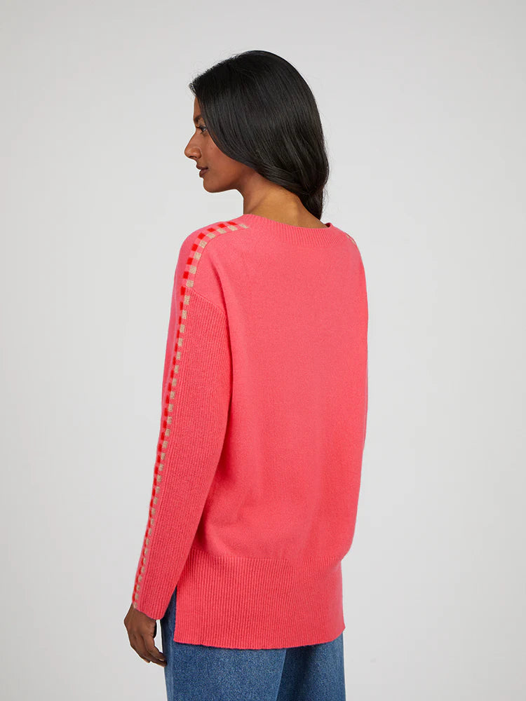 Alaina Deep Pink Cashmere Jumper - 25 Bell Street