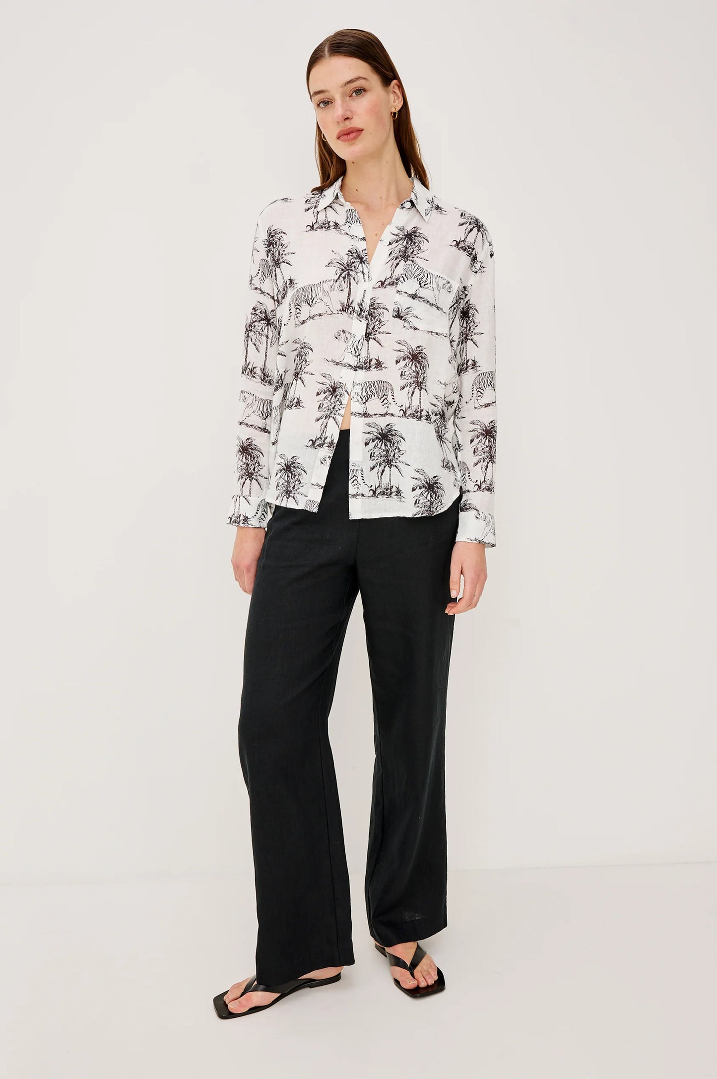 Charli shirt - Ivory Bengal - 25 Bell Street