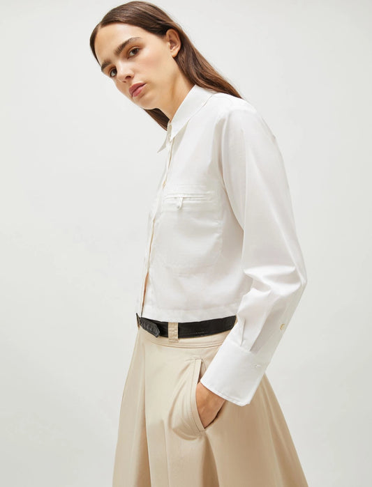 Cropped shirt - White - 25 Bell Street