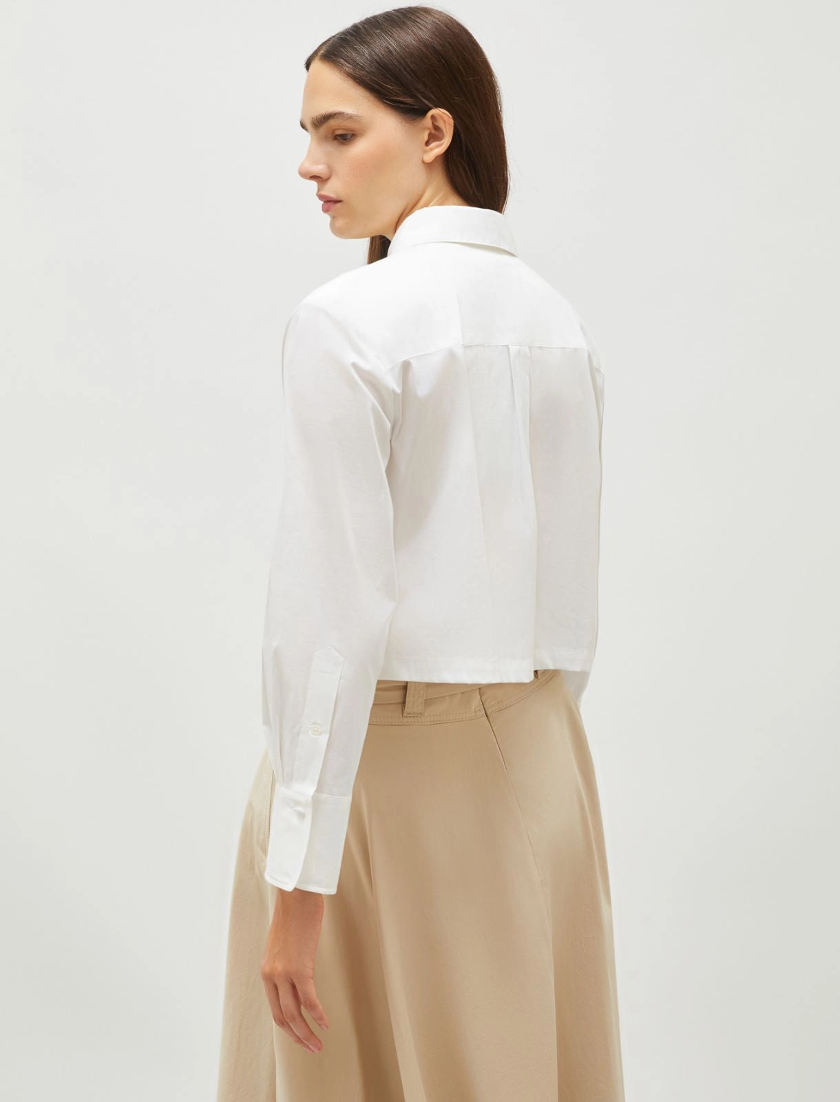 Cropped shirt - White - 25 Bell Street