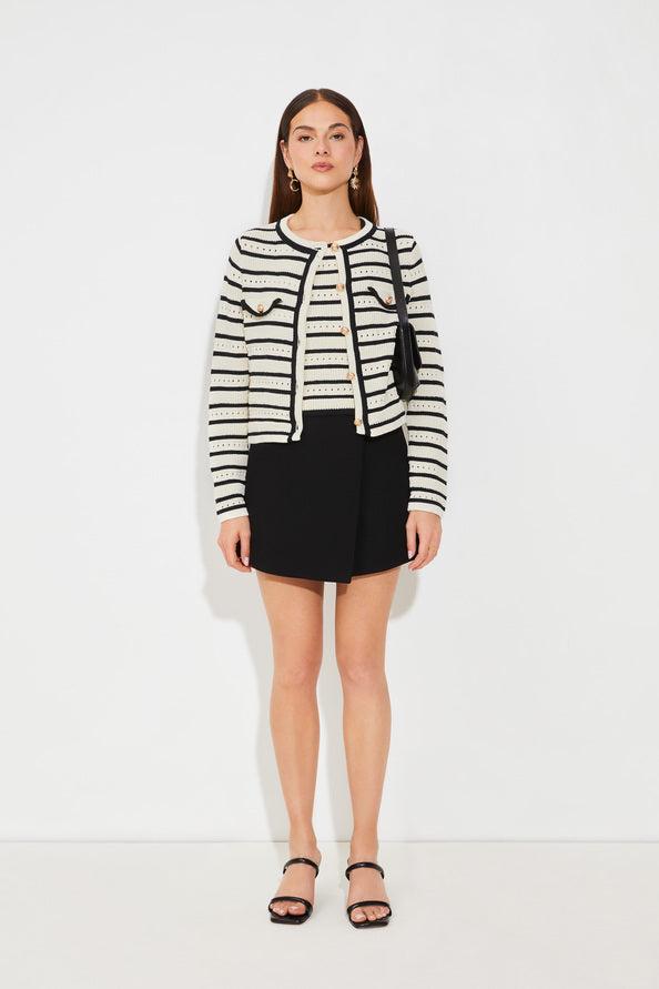 Ganeo Openwork striped cardigan - 25 Bell Street