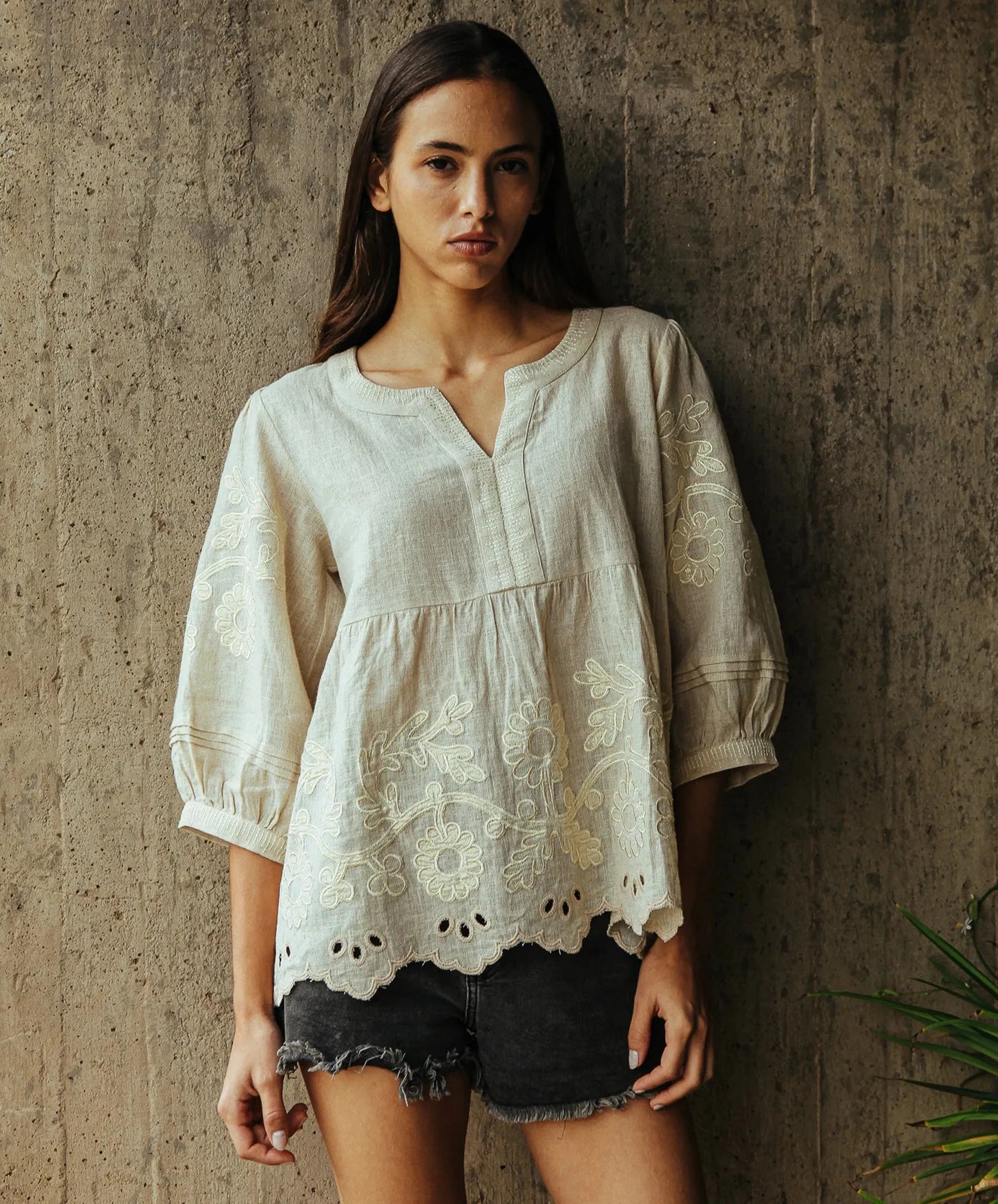 Goldhawk Top - Natural with Gold - 25 Bell Street