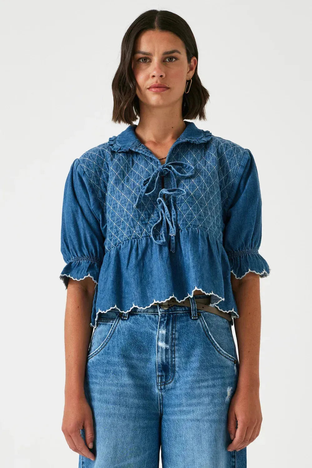 Heidi Blouse in Mid Vintage - 25 Bell Street