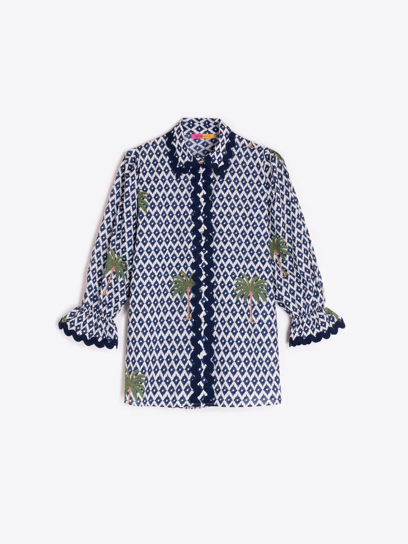 IKAT SHIRT PALM TREES - 25 Bell Street