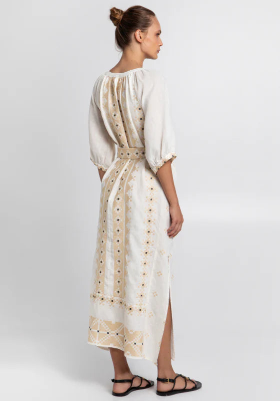 Pixel Belted Midi Kaftan - 25 Bell Street