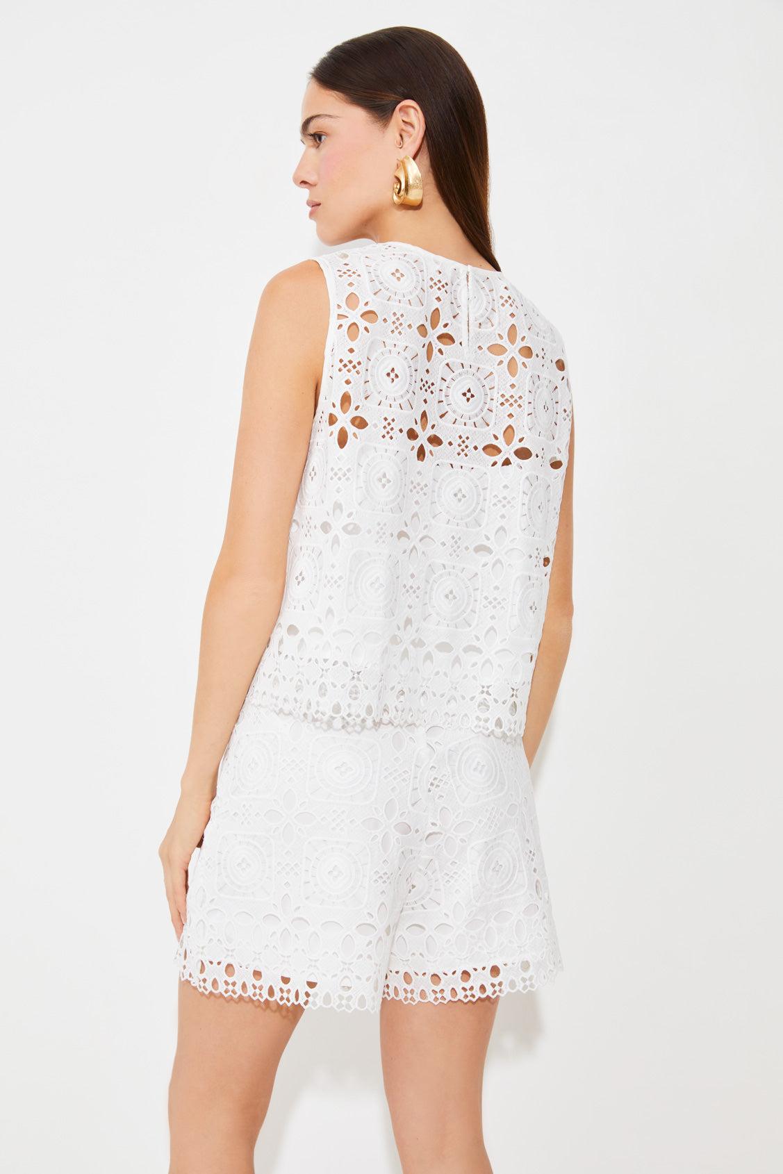 Lisa Sleeveless Guipure Blouse - 25 Bell Street