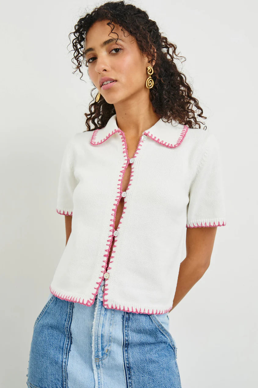 Maliah Top - Ivory Hibiscus - 25 Bell Street