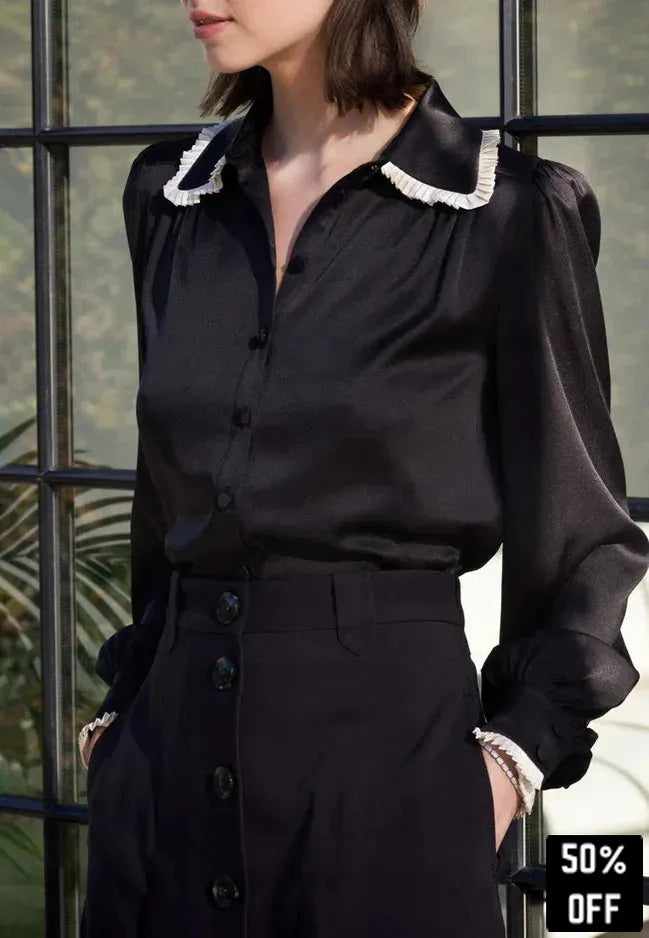 Uma - Blouse - Black - 25 Bell Street