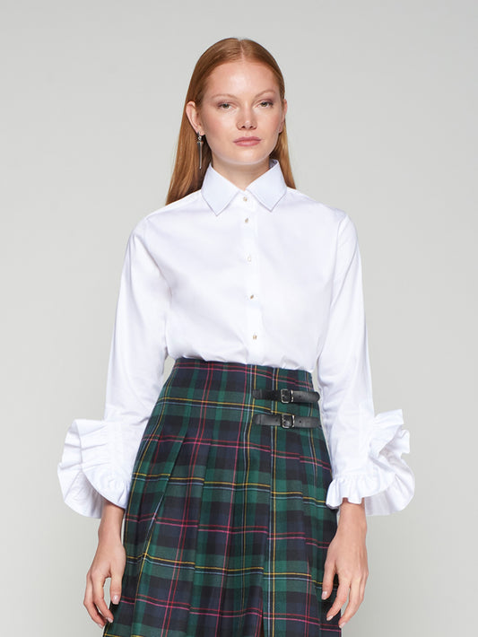 WHITE SHIRT WITH XL RUFFLES - 25 Bell Street