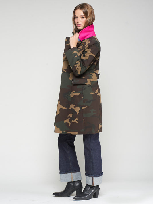 CAMOUFLAGE TRENCH COAT - 25 Bell Street
