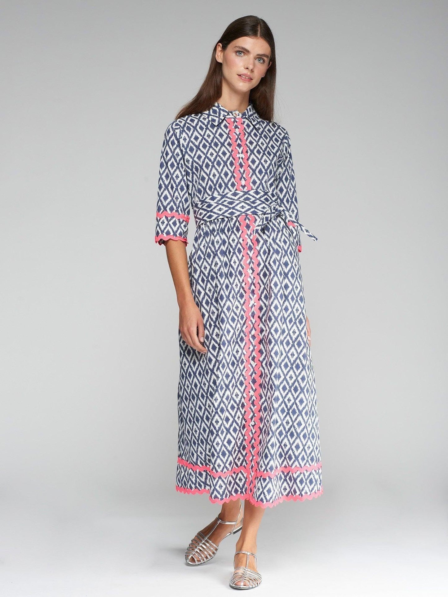 DRESS BRENDA IKAT MARINO - 25 Bell Street