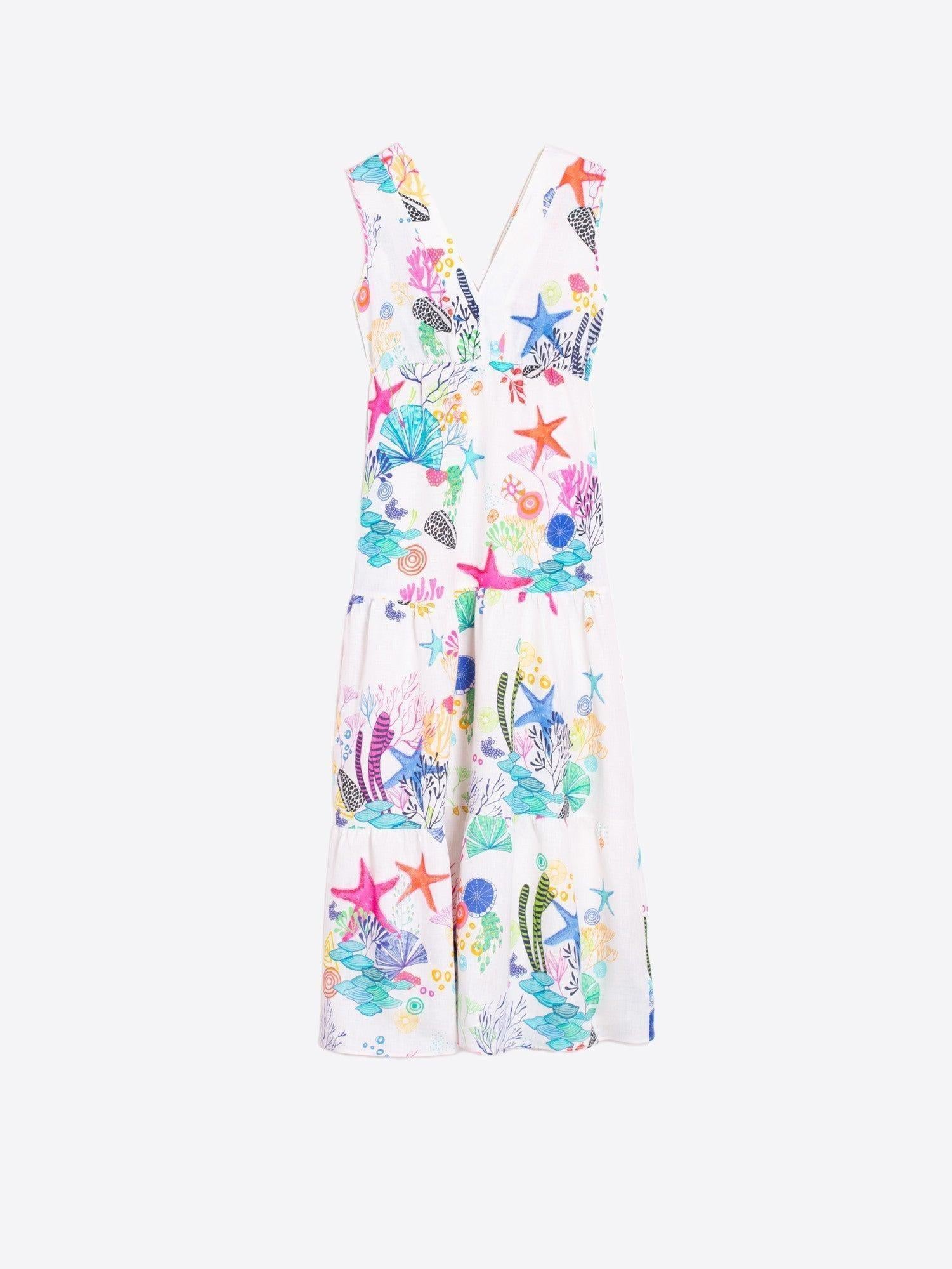 DRESS GADEA MOTIVOS MARINOS LINO - 25 Bell Street