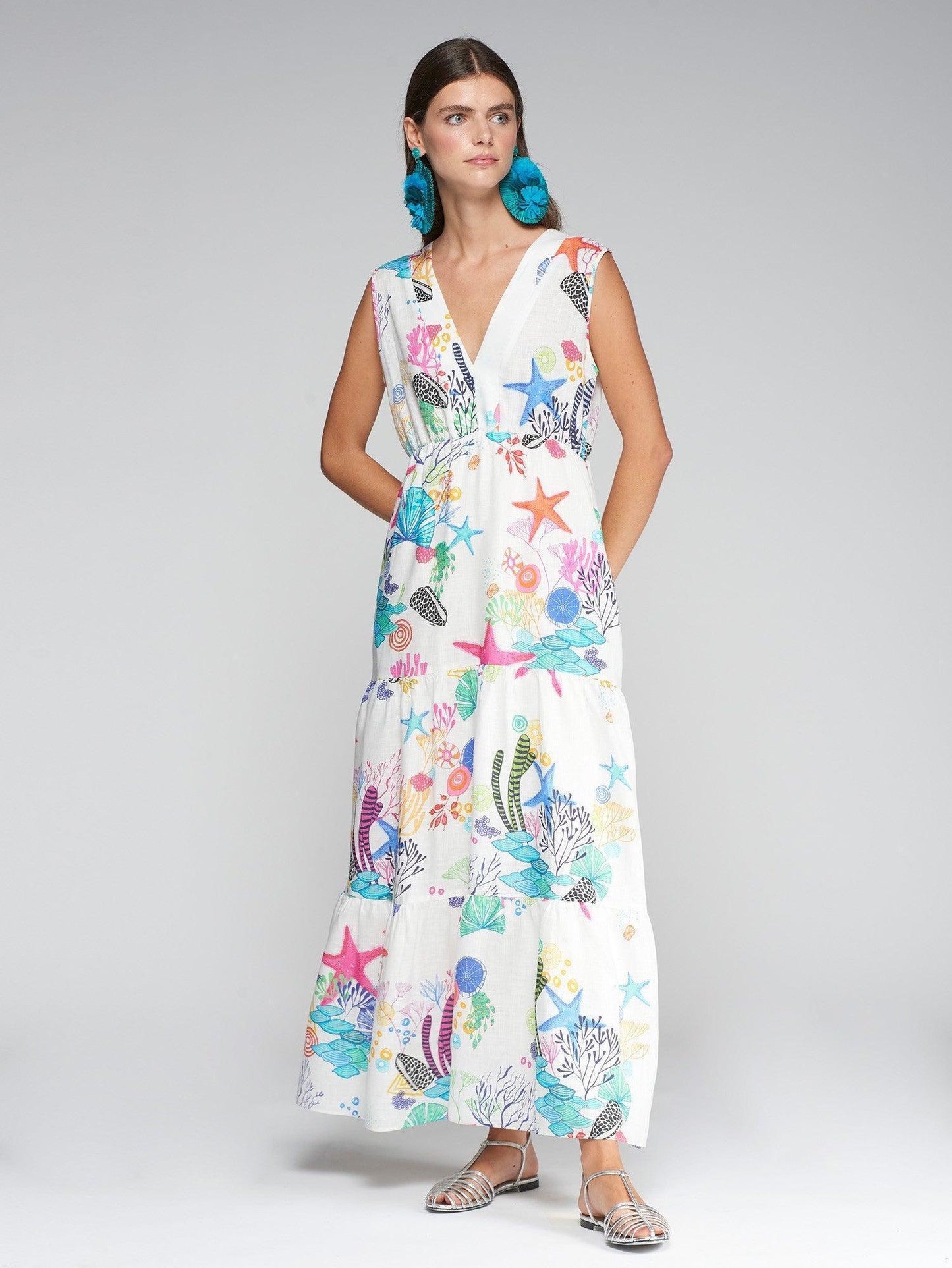 DRESS GADEA MOTIVOS MARINOS LINO - 25 Bell Street