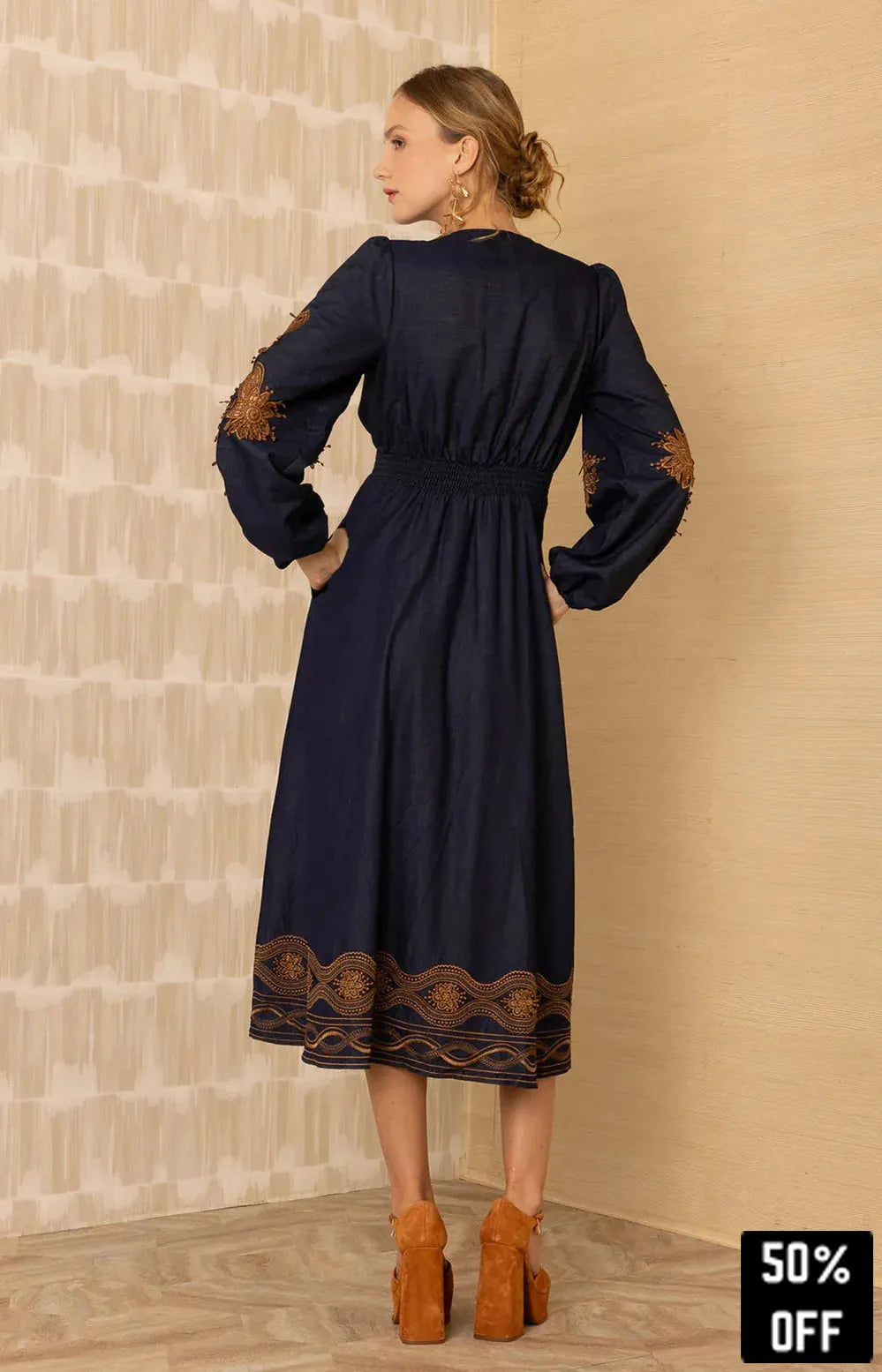 Paulina Embroidered Dress - 25 Bell Street