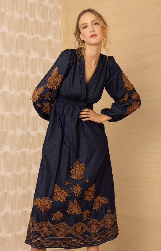 Paulina Embroidered Dress - 25 Bell Street