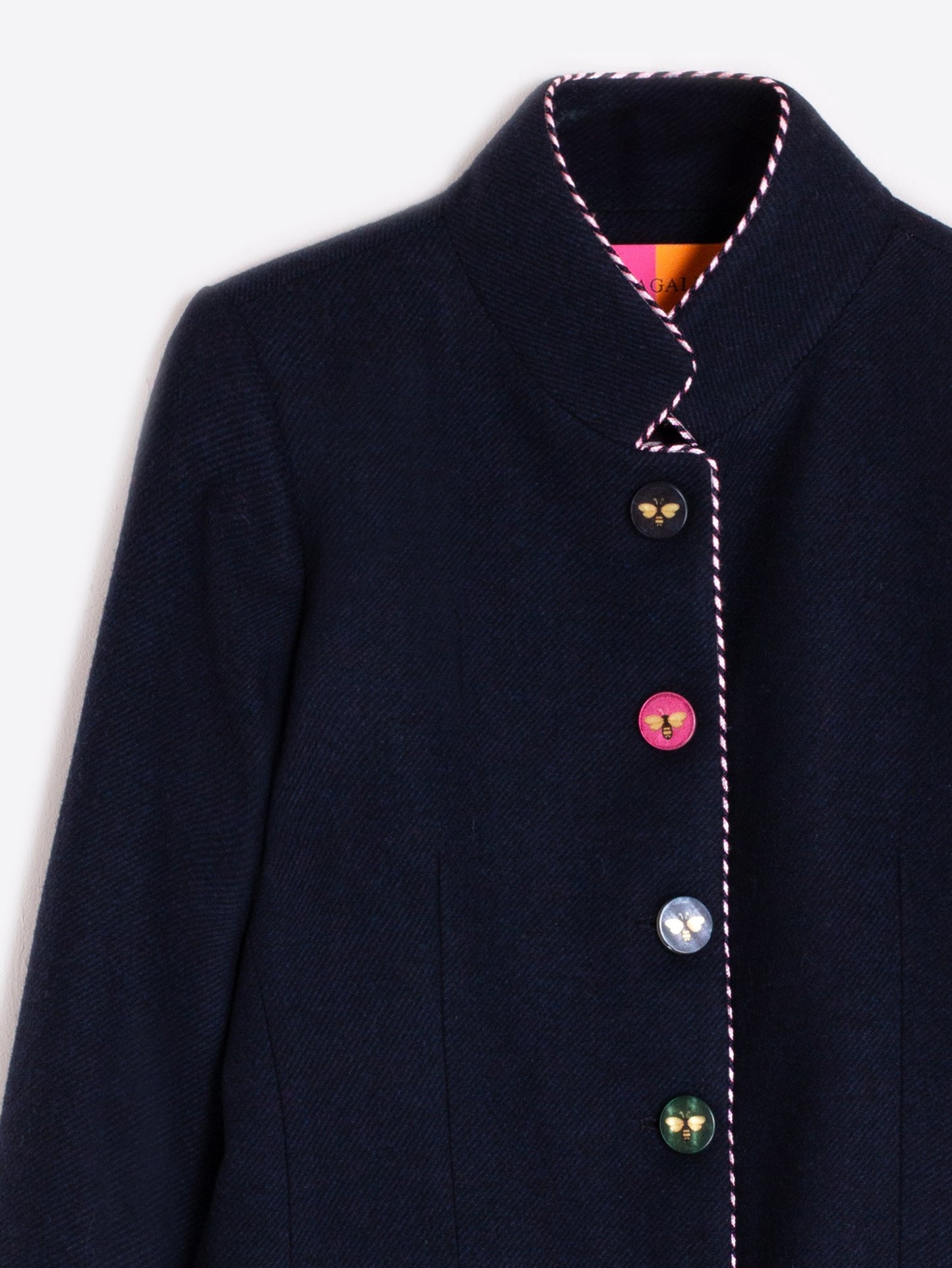 NAVY JACKET WITH BEE BUTTONS - 25 Bell Street