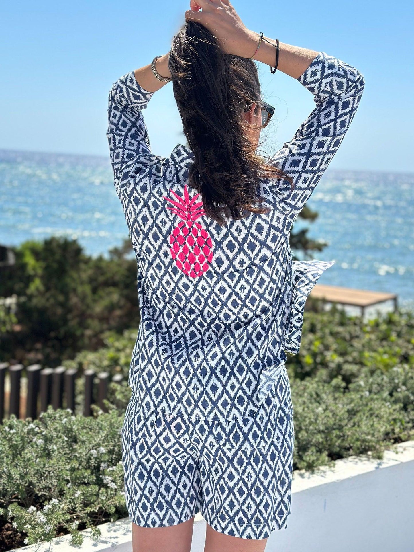 SHIRT POLINE EMB IKAT MARINO - 25 Bell Street