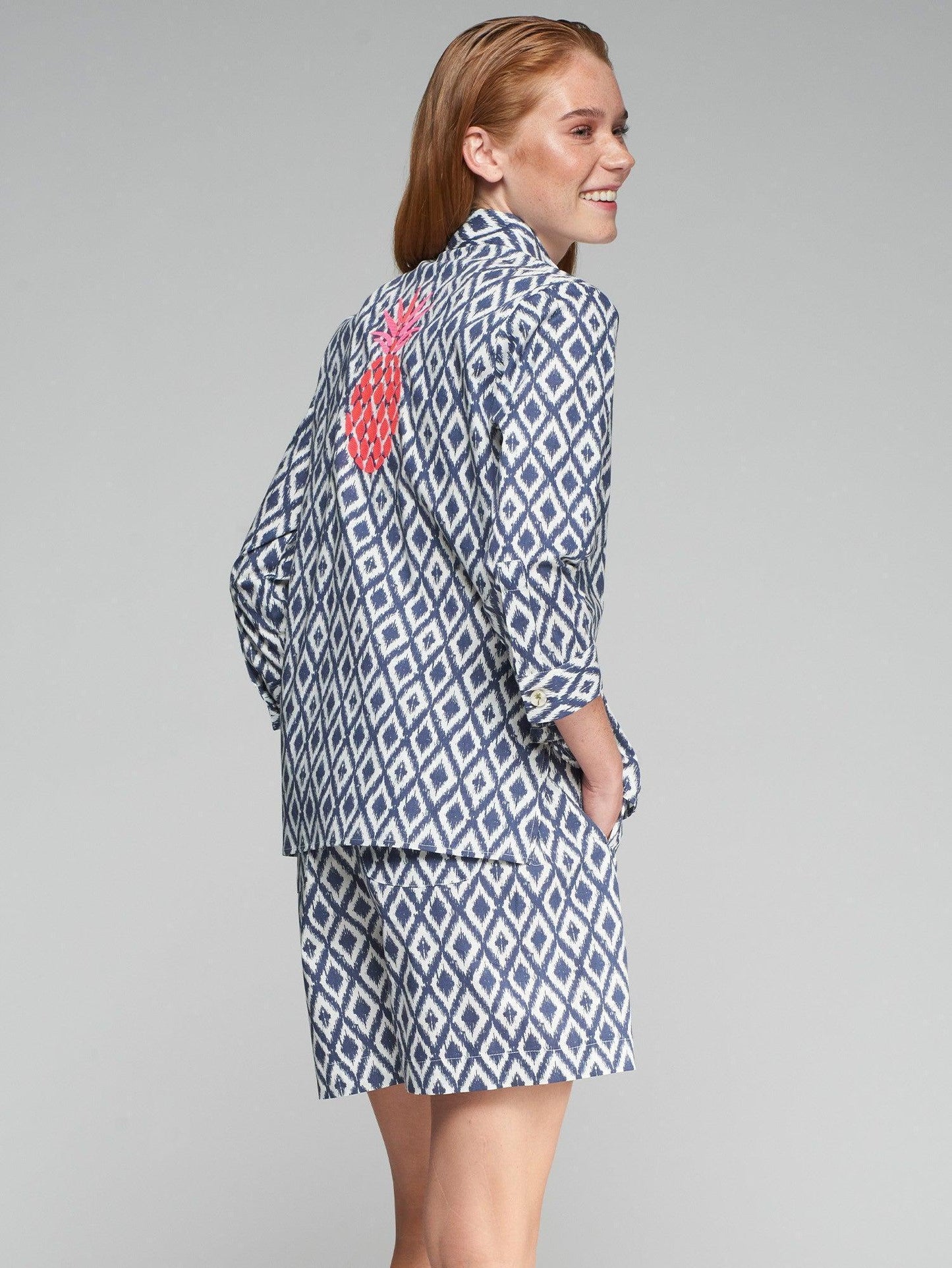 SHIRT POLINE EMB IKAT MARINO - 25 Bell Street