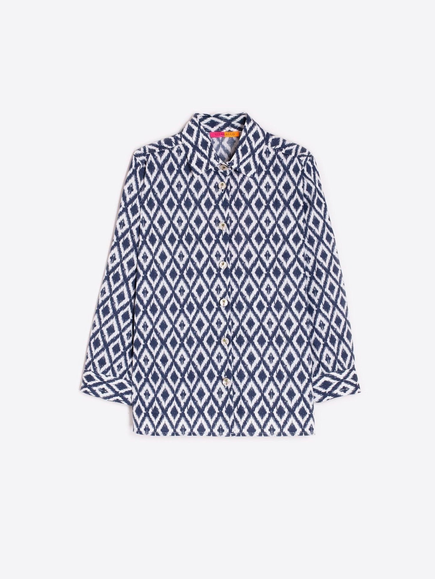 SHIRT POLINE EMB IKAT MARINO - 25 Bell Street