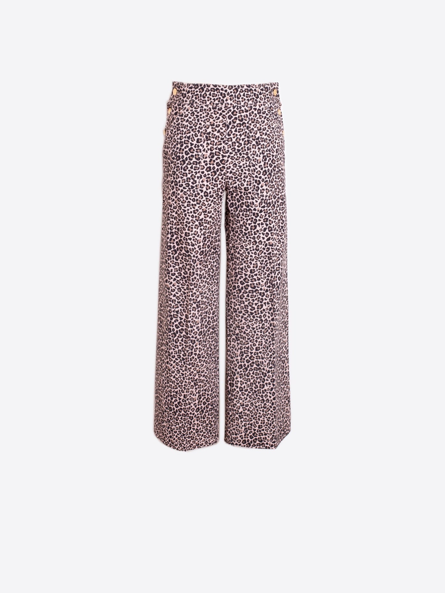 WIDE-LEG LEOPARD PRINT TROUSERS