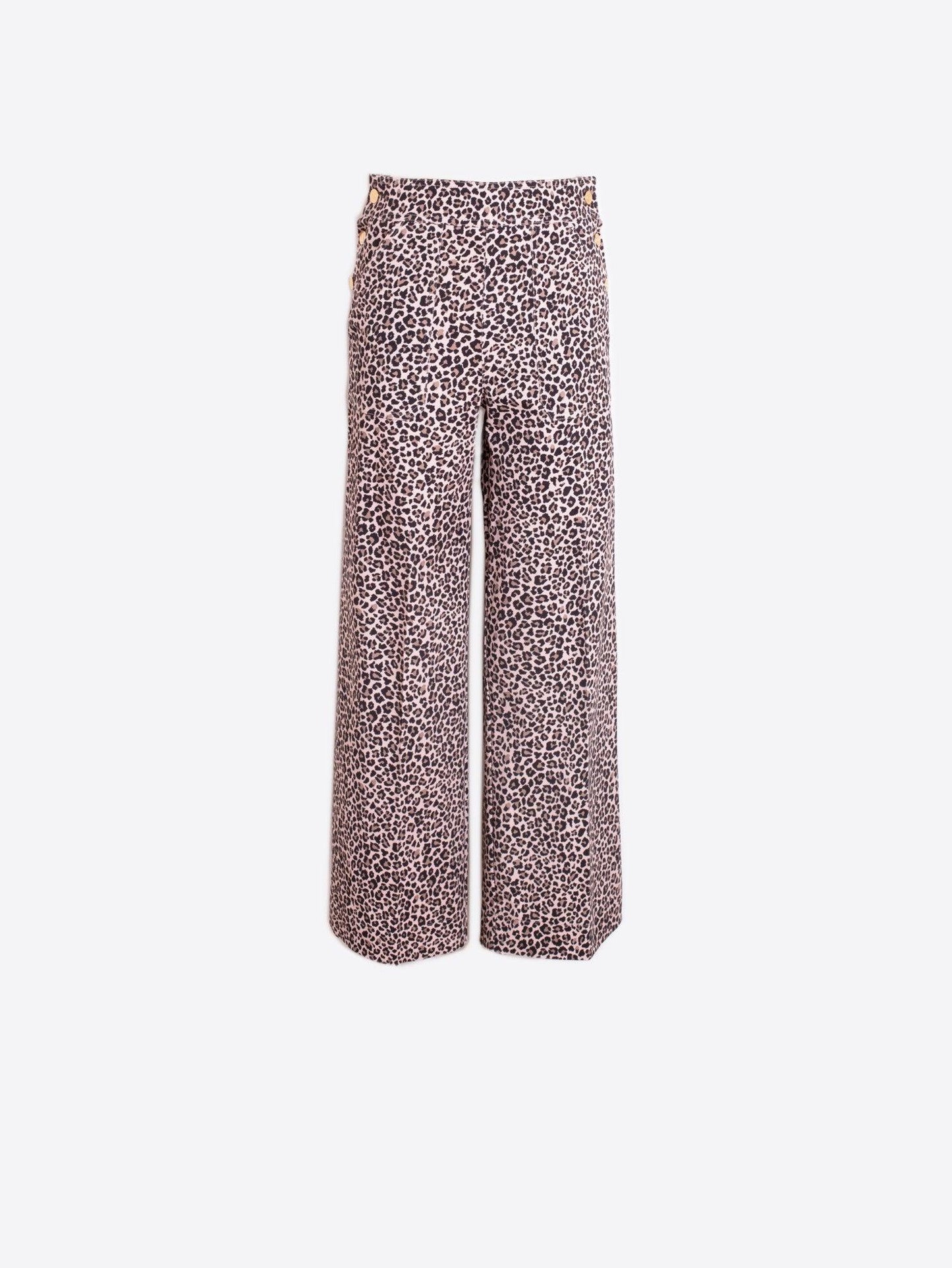 WIDE-LEG LEOPARD PRINT TROUSERS - 25 Bell Street