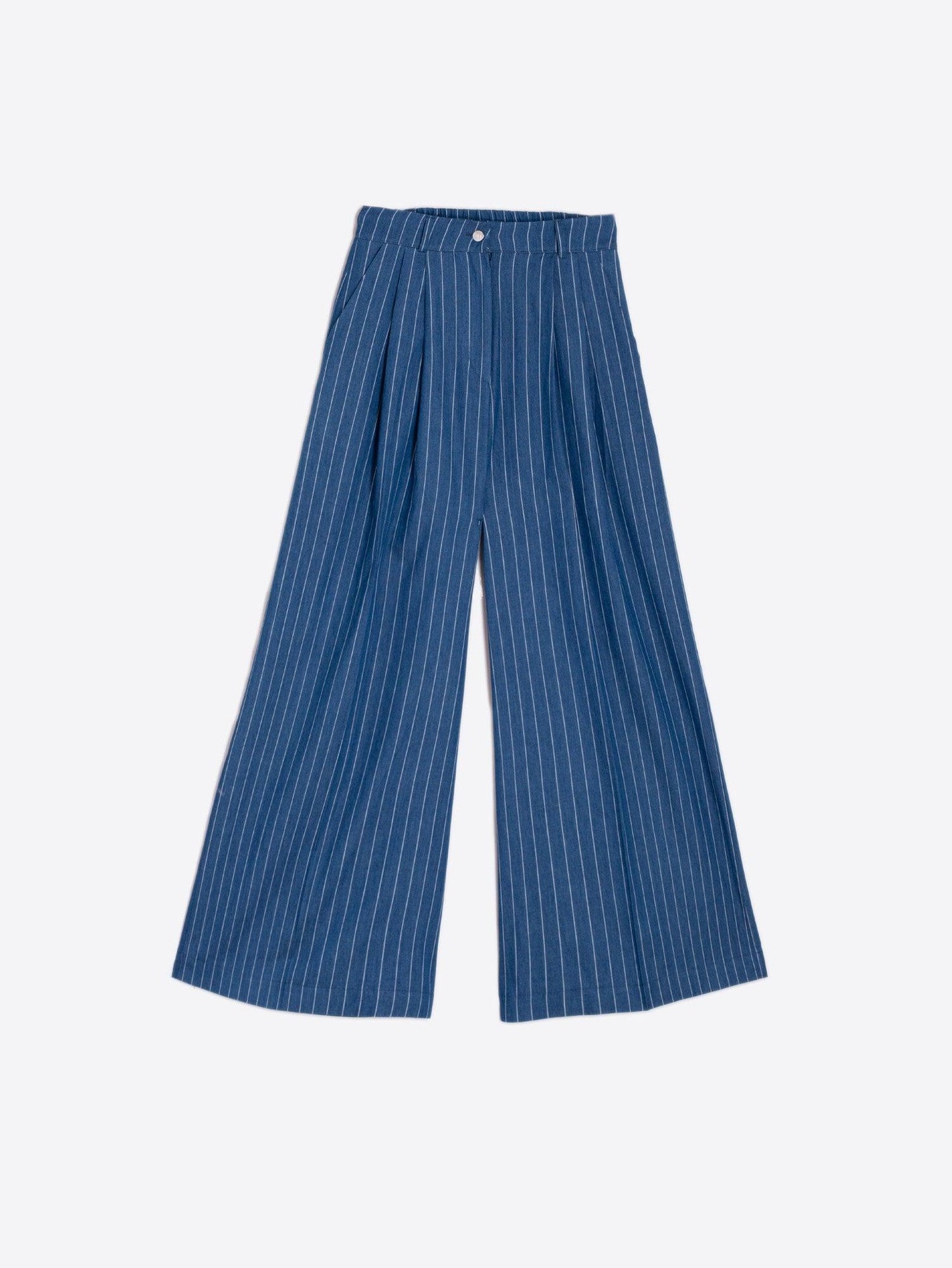 TROUSER PALAZZO DIPLOMATICO DENIM - 25 Bell Street