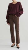 Halle Straight High-Rise Instasculpt™ 29" Jeans - Brownstone