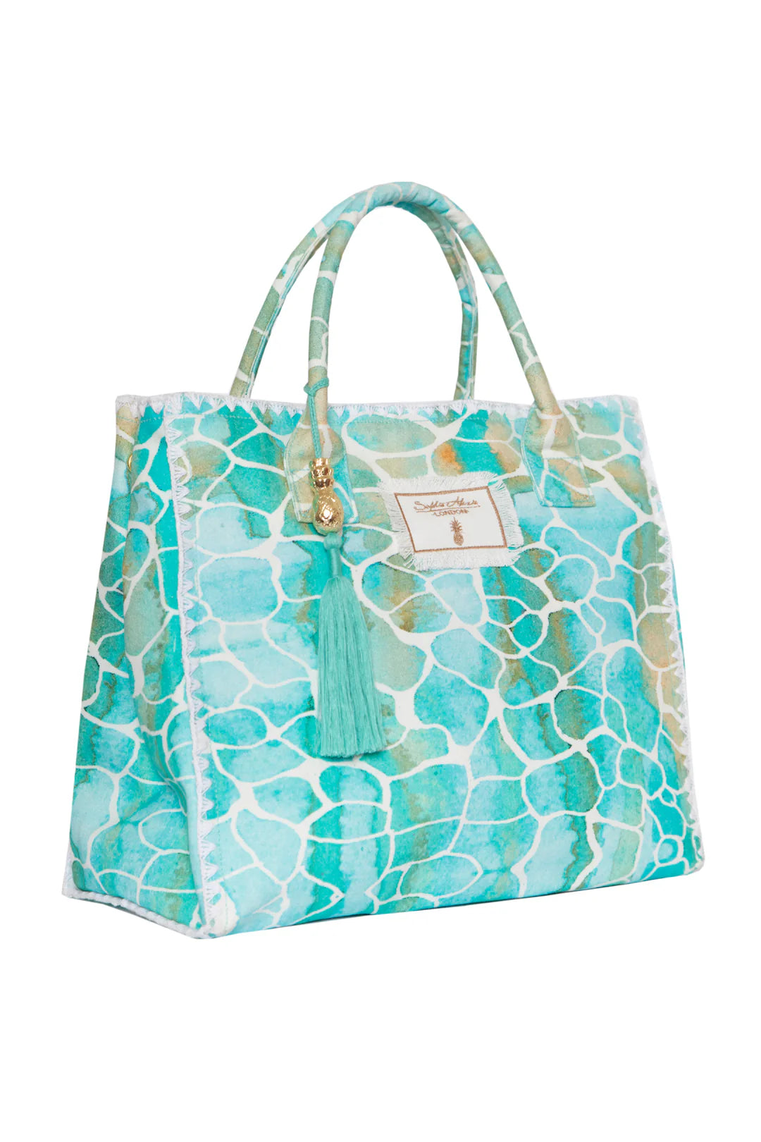 AQUA PEBBLES BARBADOS BEACH BAG - 25 Bell Street