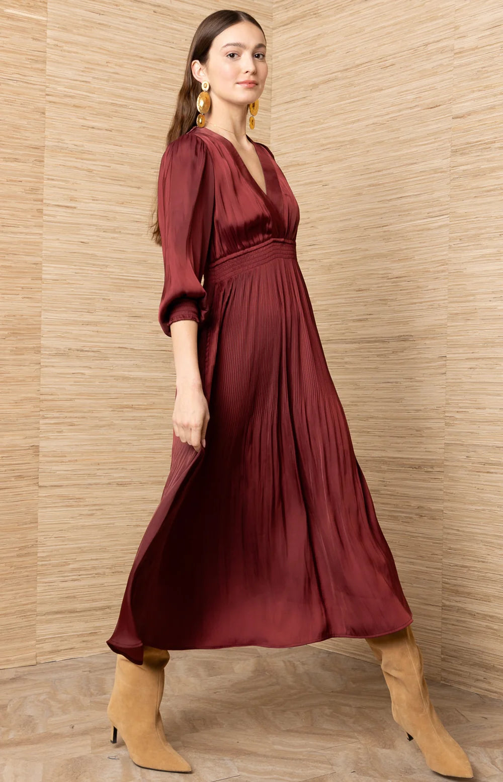 Adriel Solid Maxi Dress