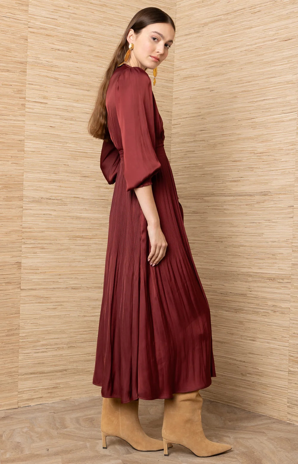 Adriel Solid Maxi Dress