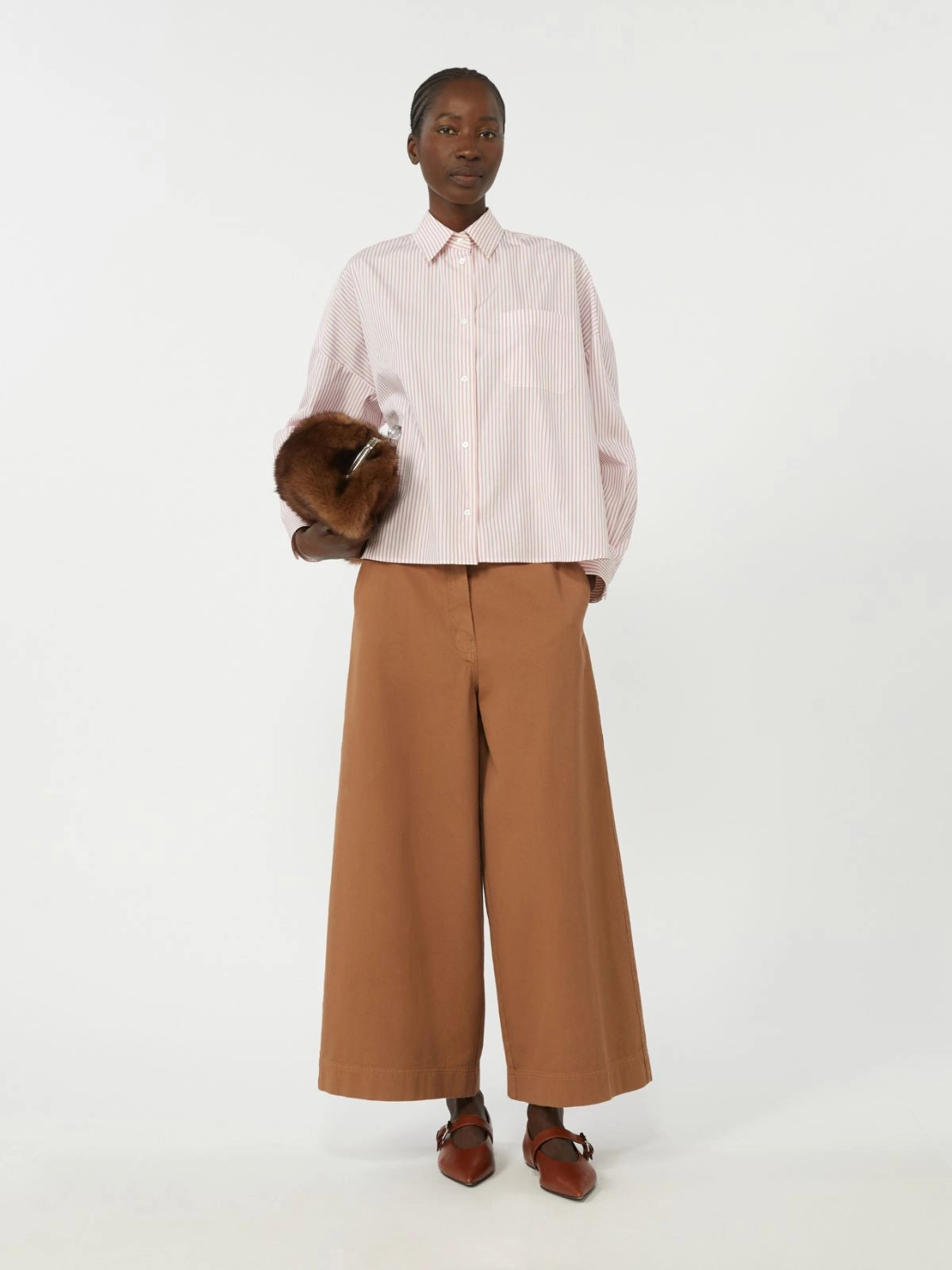 Aureo Oversized cotton shirt - PINK - 25 Bell Street