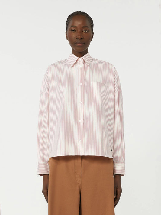 Aureo Oversized cotton shirt - PINK - 25 Bell Street