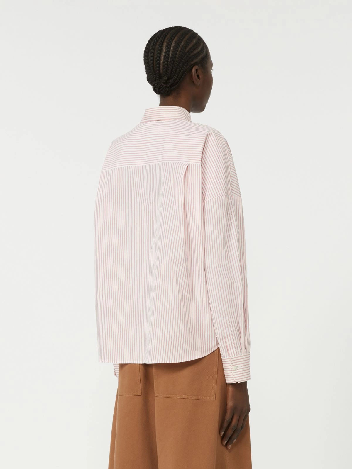 Aureo Oversized cotton shirt - PINK - 25 Bell Street