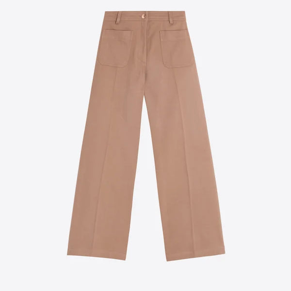 BEIGE TWILL TROUSERS