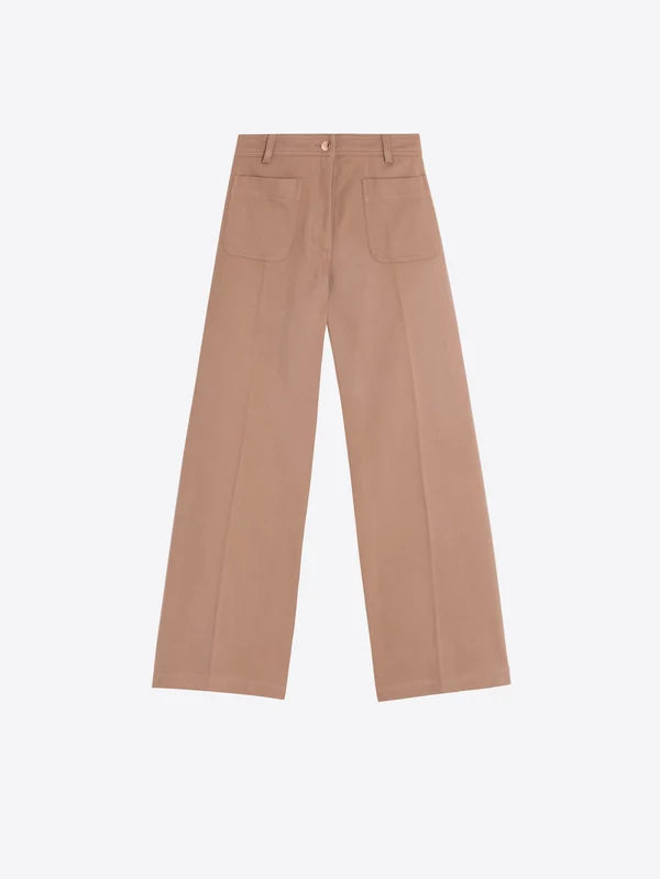 BEIGE TWILL TROUSERS