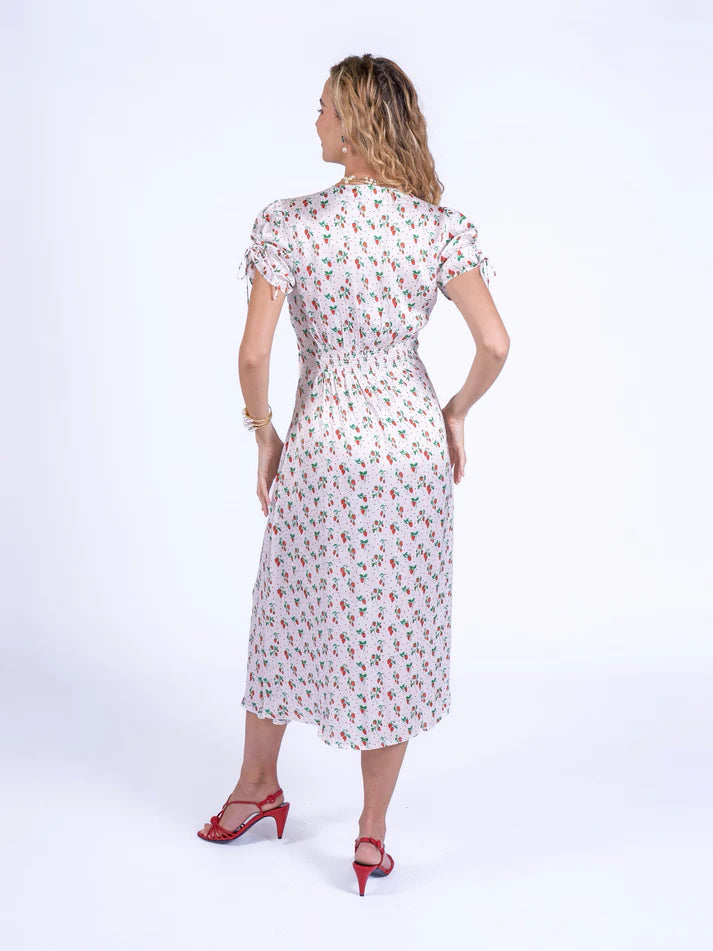 'BABINGTON' DRESS IN STRAWBERRIES & CREAM