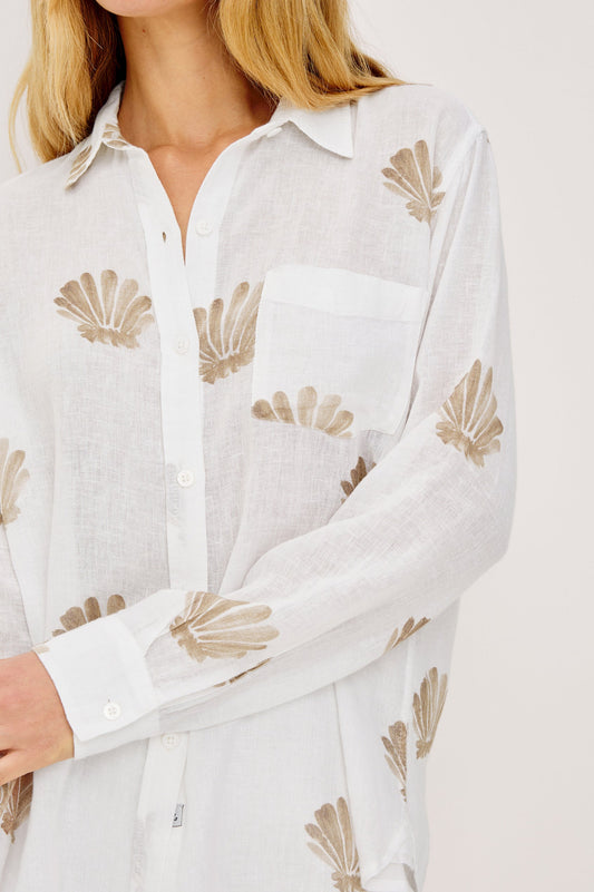 Charli Shirt - Taupe Seashells - 25 Bell Street