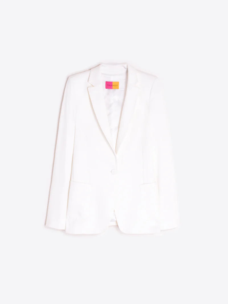 CLASSIC WHITE LAPEL JACKET - 25 Bell Street
