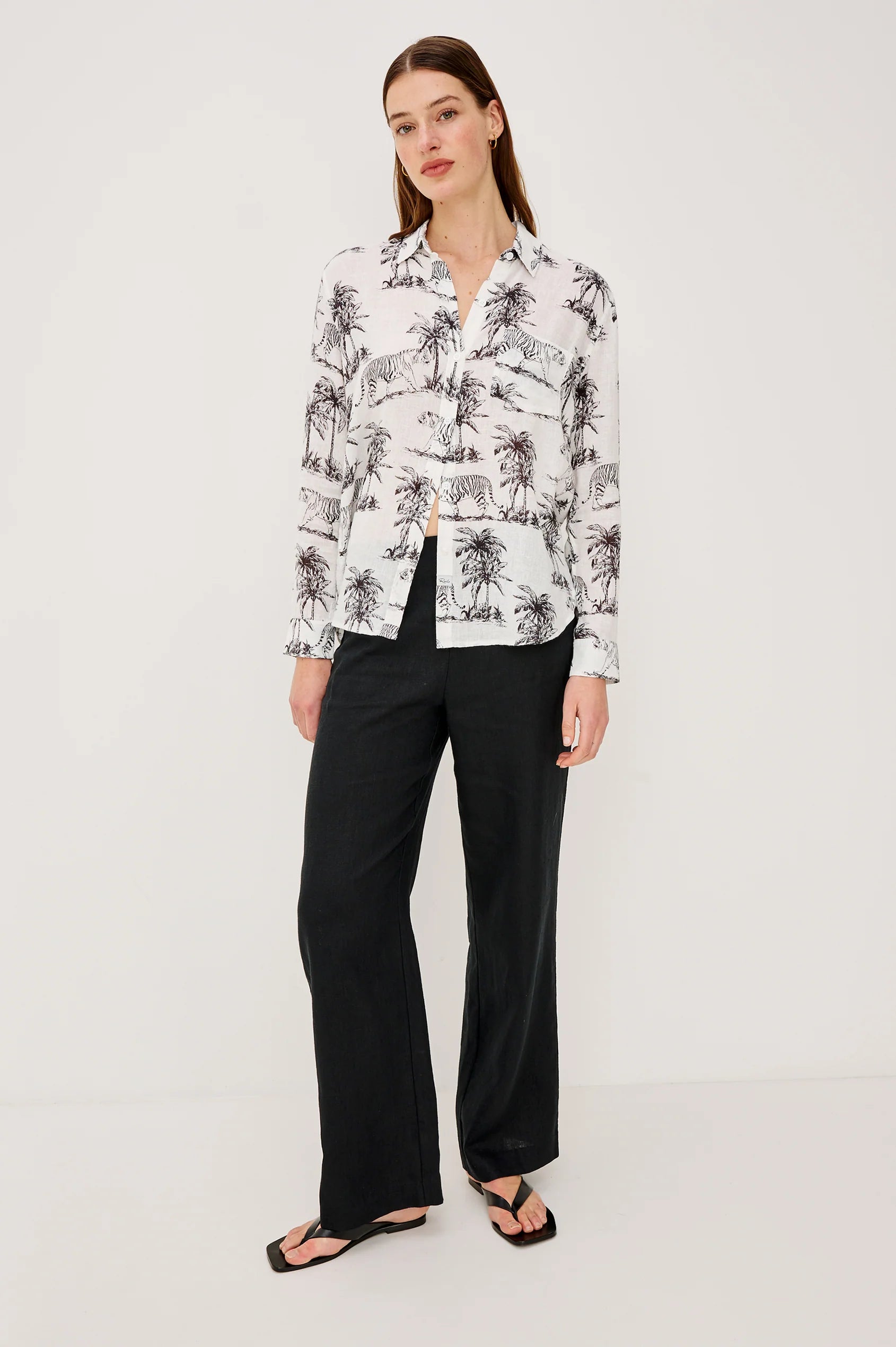 Charli shirt - Ivory Bengal - 25 Bell Street
