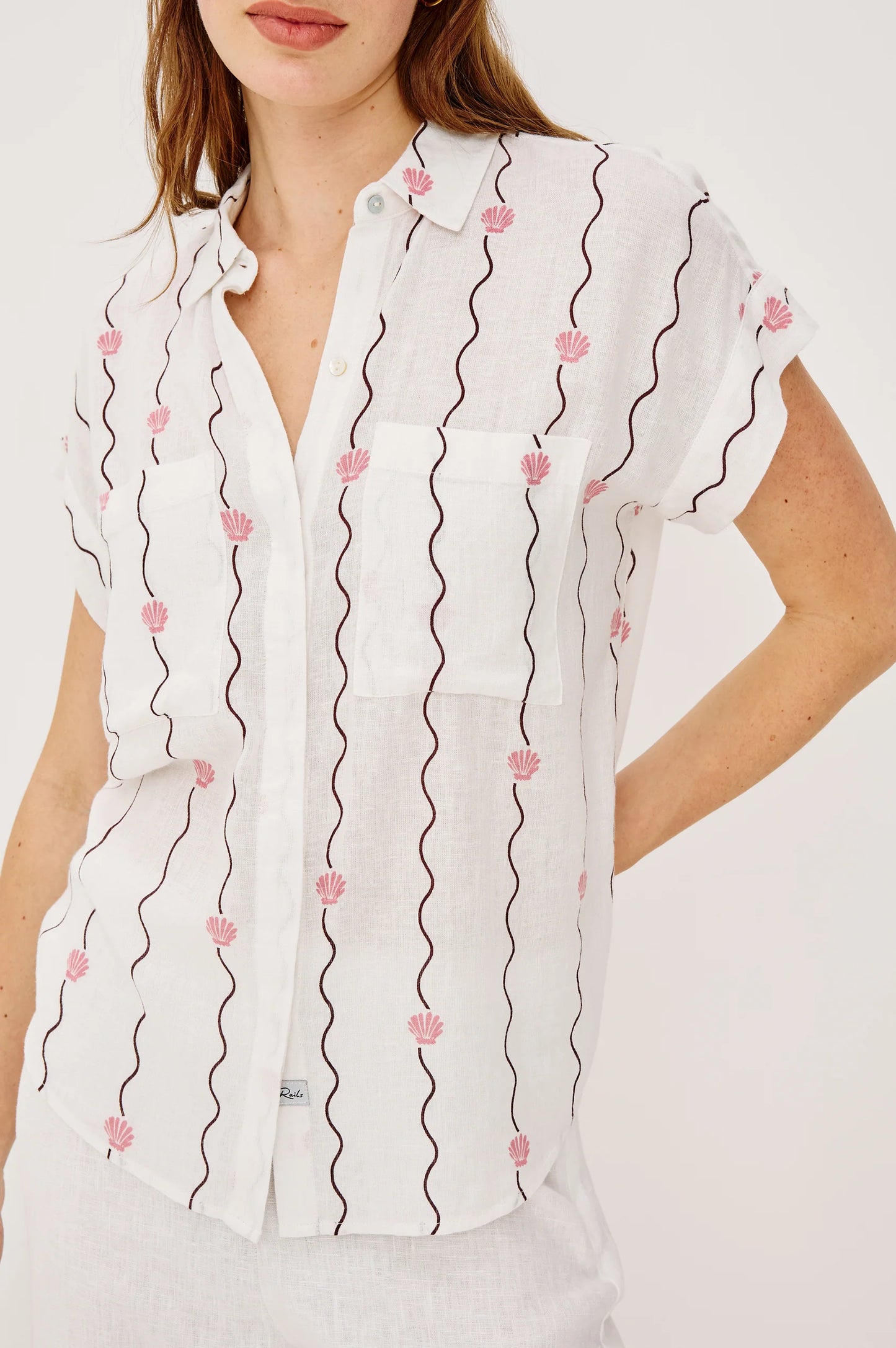 Cito shirt Striped Seashells - 25 Bell Street