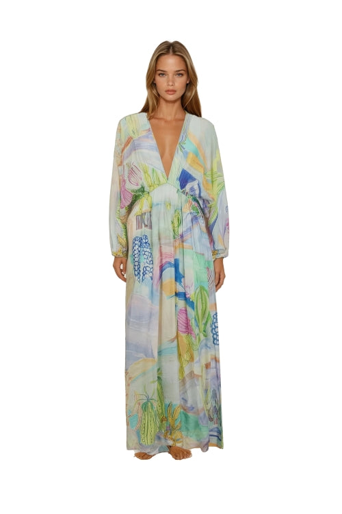 Cortina Yucca Print Kaftan - 25 Bell Street