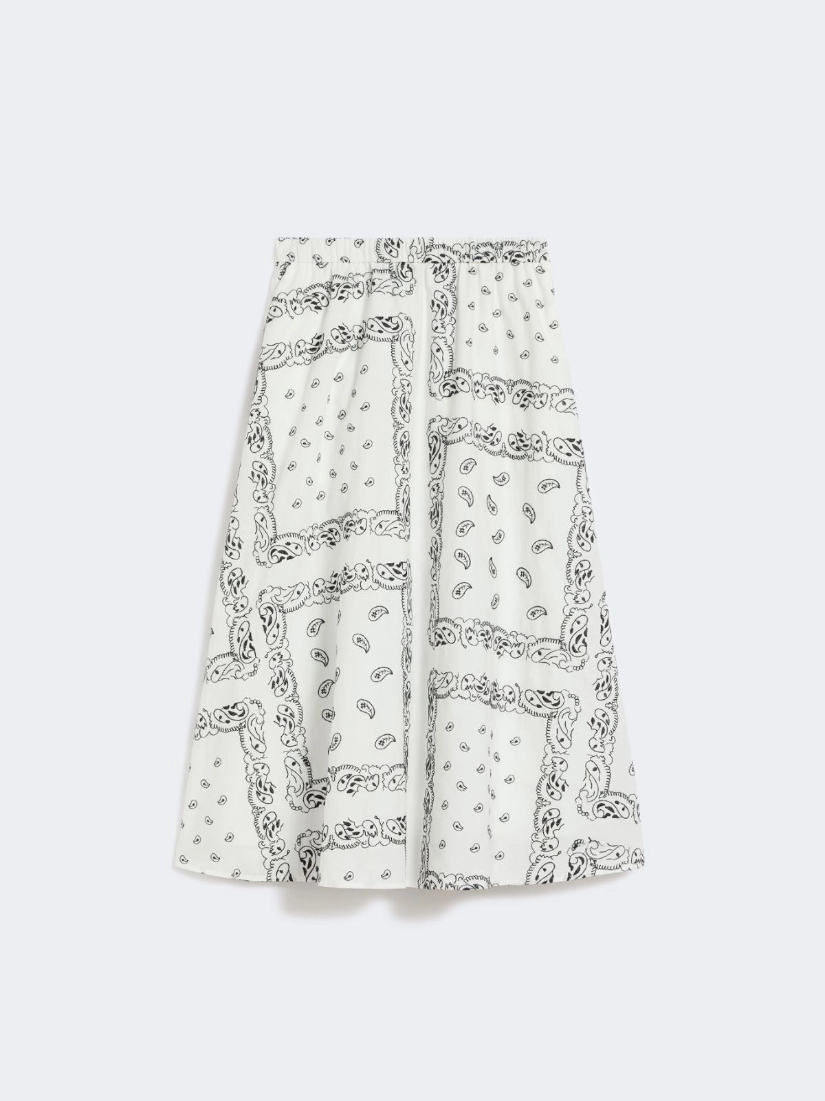 Cotton-poplin midi skirt - WHITE - 25 Bell Street