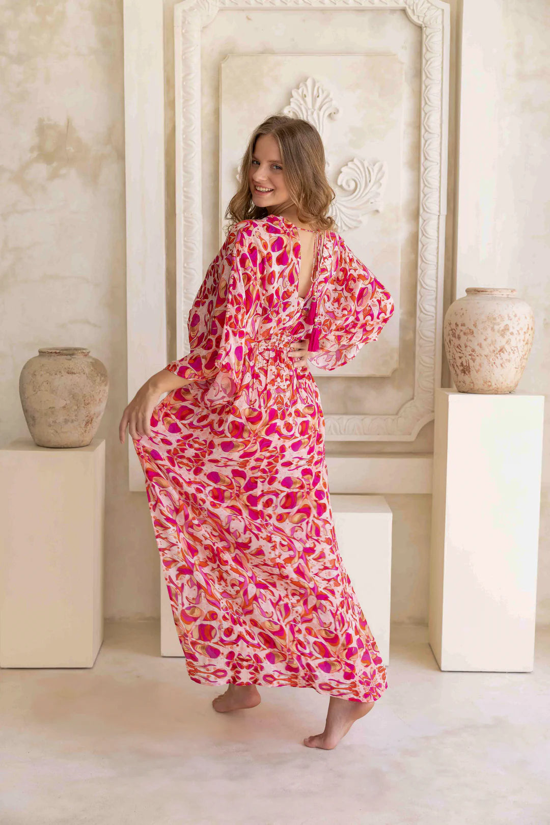 FLORAL FUSION CAPRI KIMONO - 25 Bell Street