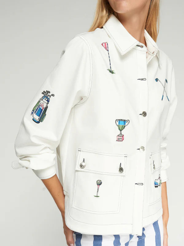 GOLF EMBROIDERED JACKET - 25 Bell Street