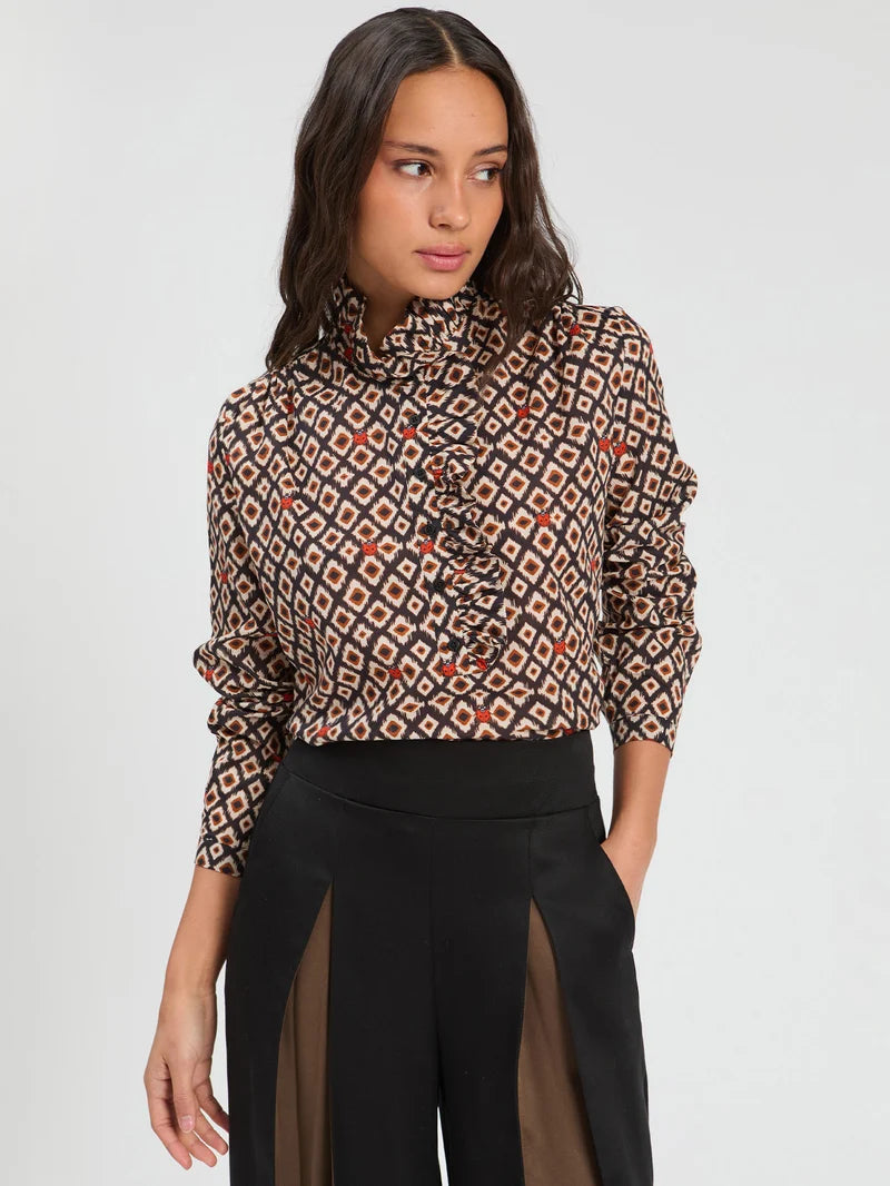 IKAT SHIRT MARIQUITAS RUFFLES