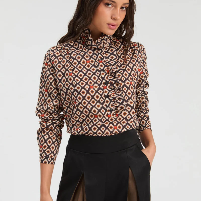 IKAT SHIRT MARIQUITAS RUFFLES