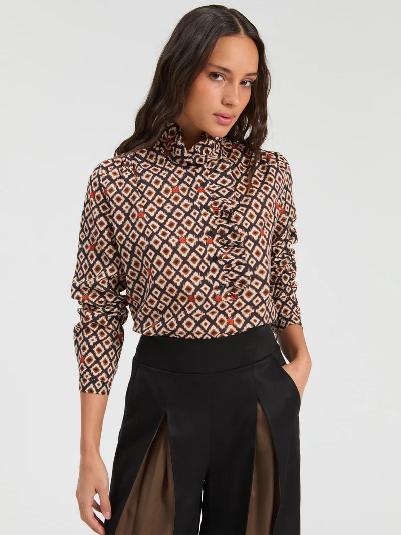 IKAT SHIRT MARIQUITAS RUFFLES