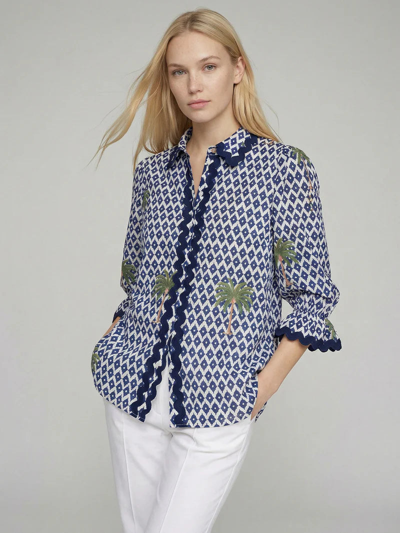 IKAT SHIRT PALM TREES - 25 Bell Street