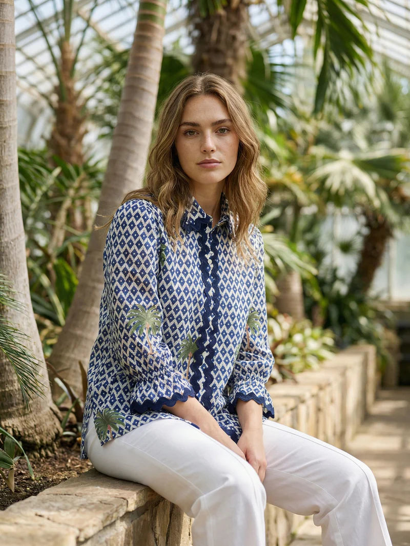 IKAT SHIRT PALM TREES - 25 Bell Street